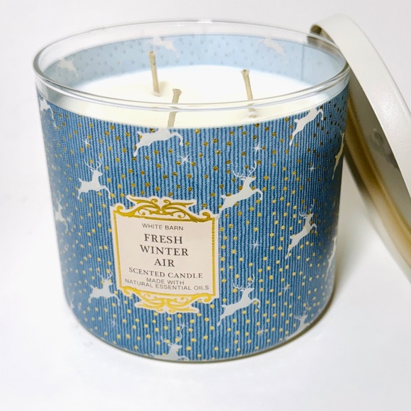 FRESH WINTER AIR 3 Wick Candle - Picture 2 of 3